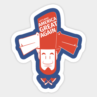 Let's make America GREAT AGAIN - Abraham Lincoln style Sticker